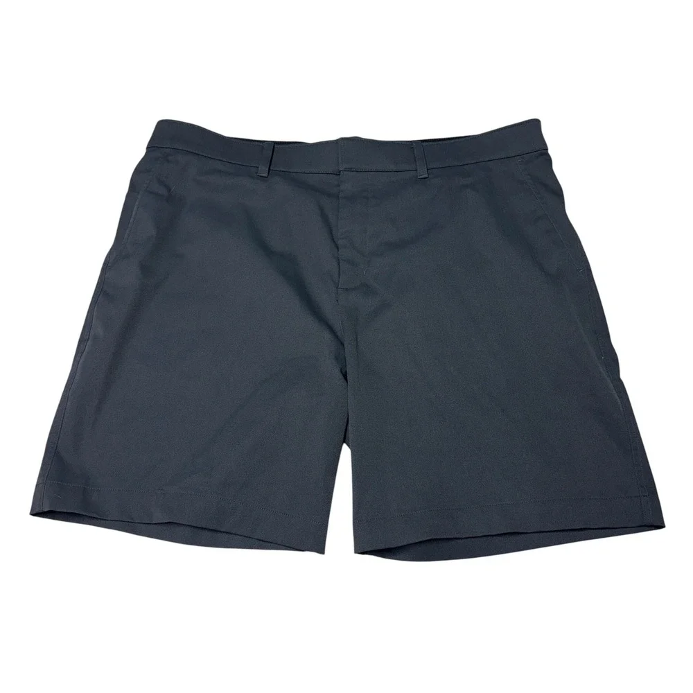 Nike Golf Shorts Mens 40X8 Dark Gray Flat Front Performance Dri-Fit Tech